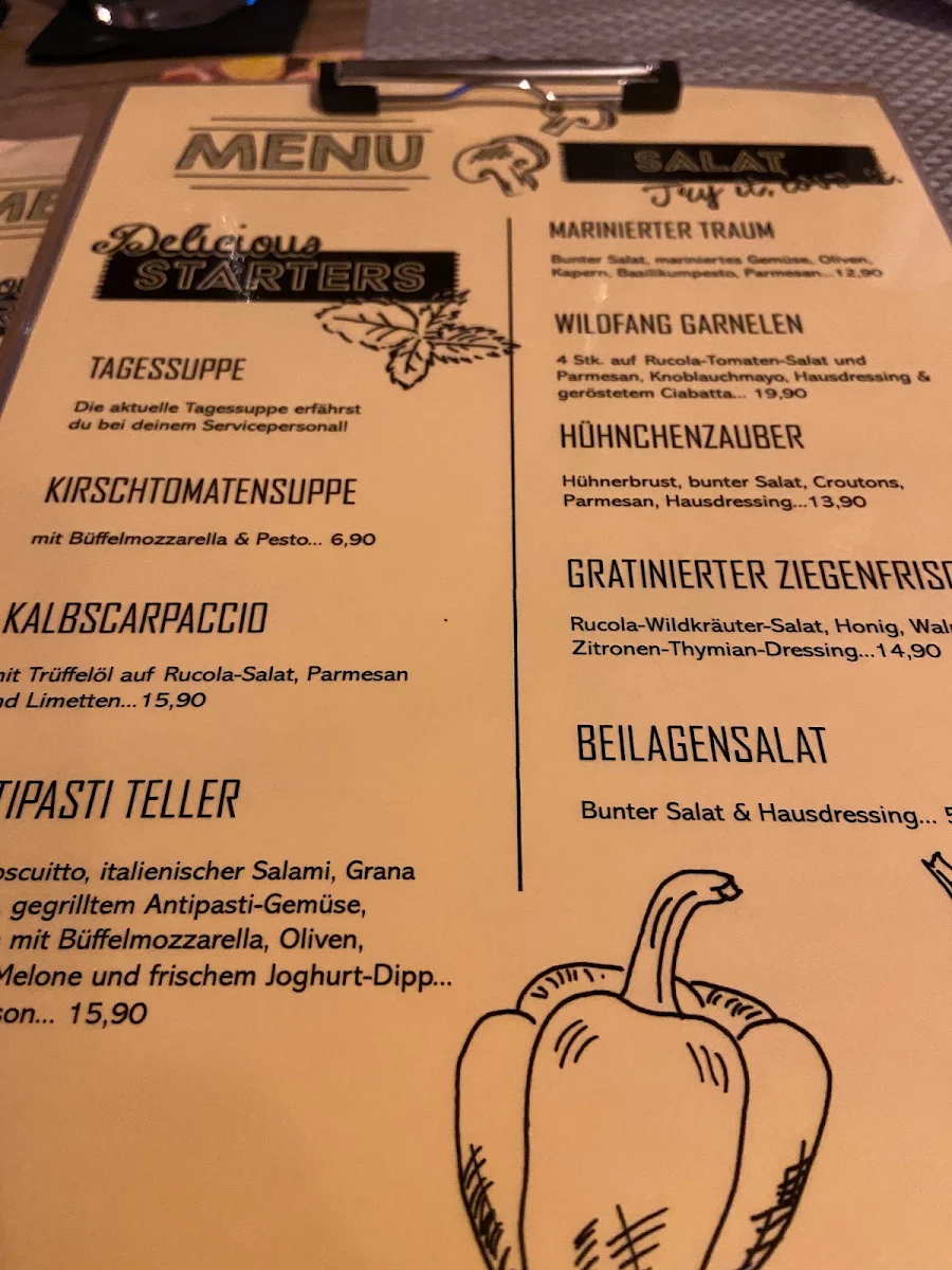 Speisekarte, Leo´s im werkhaus (ehemals Bahnhof)