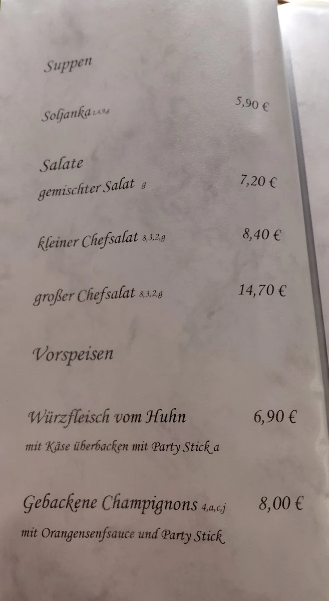 Speisekarte photo 3