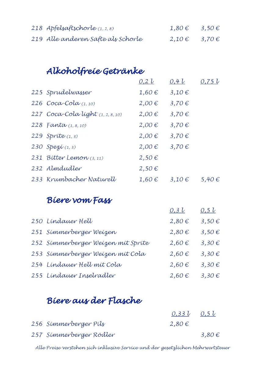 Speisekarte photo 6