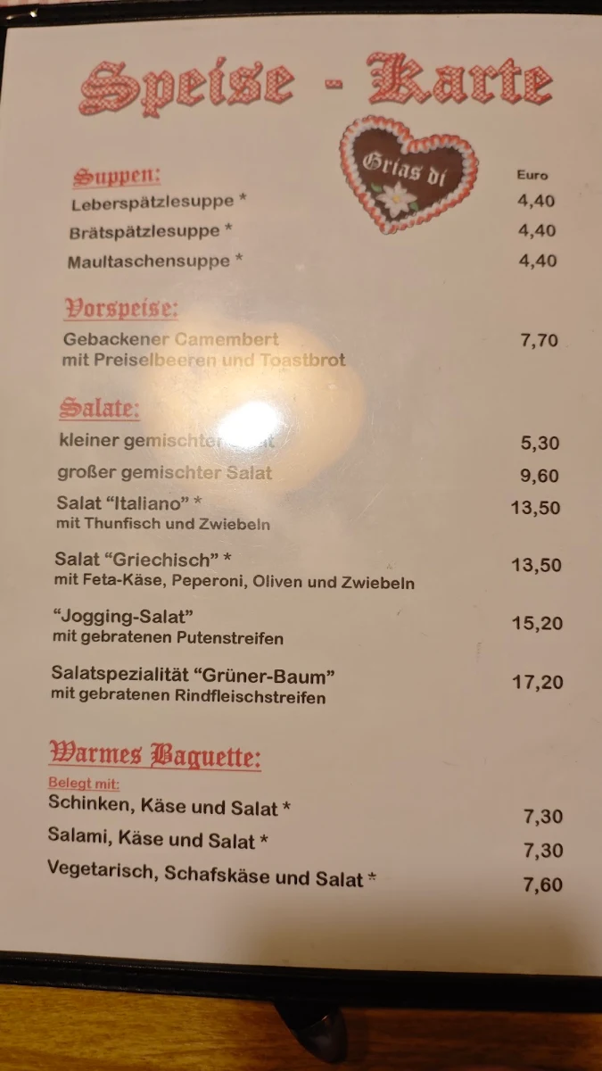Speisekarte photo 3
