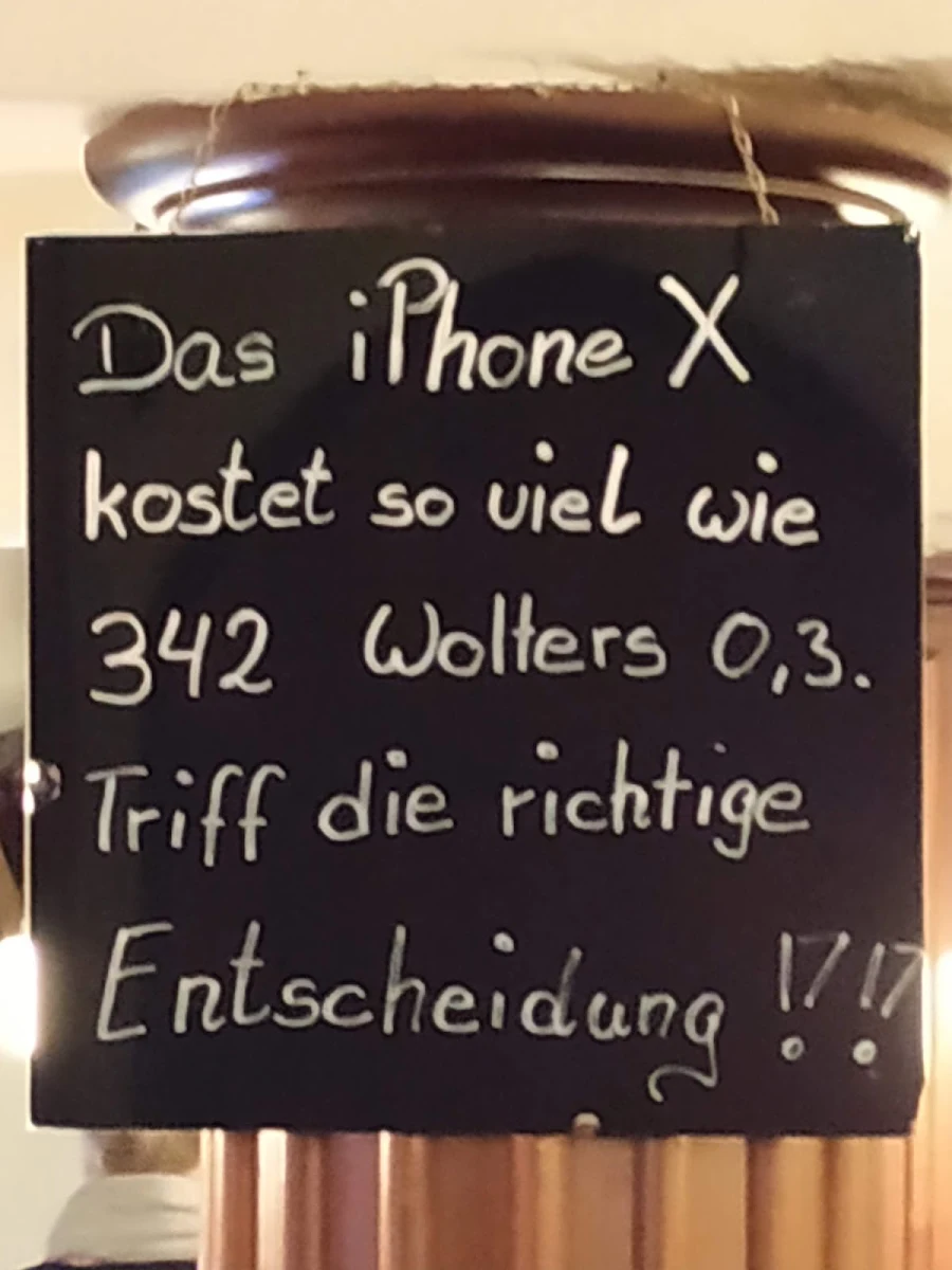 Speisekarte, Schloß - Schänke