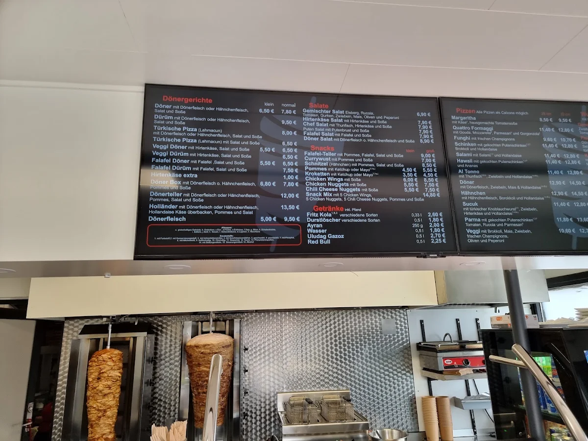 Speisekarte, Döner Haus