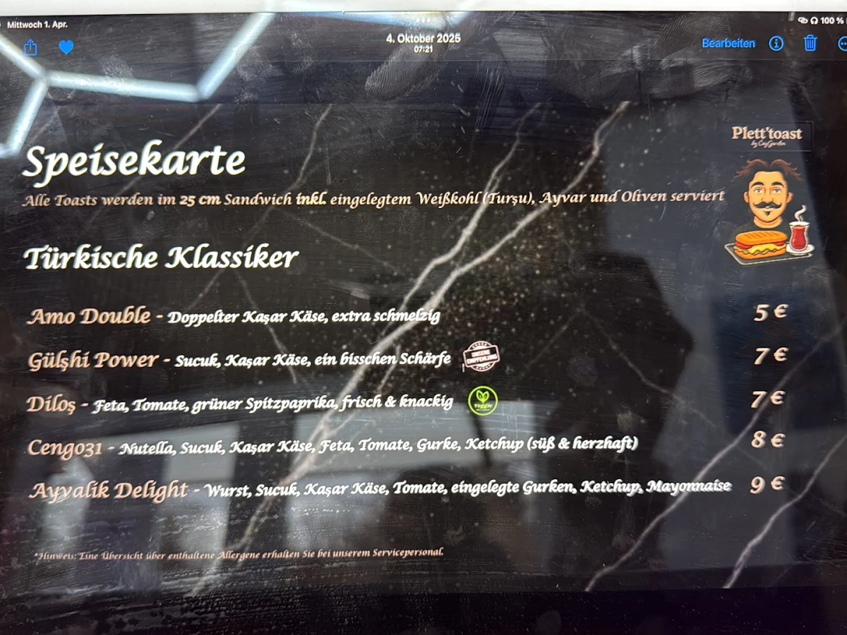 Speisekarte photo 3
