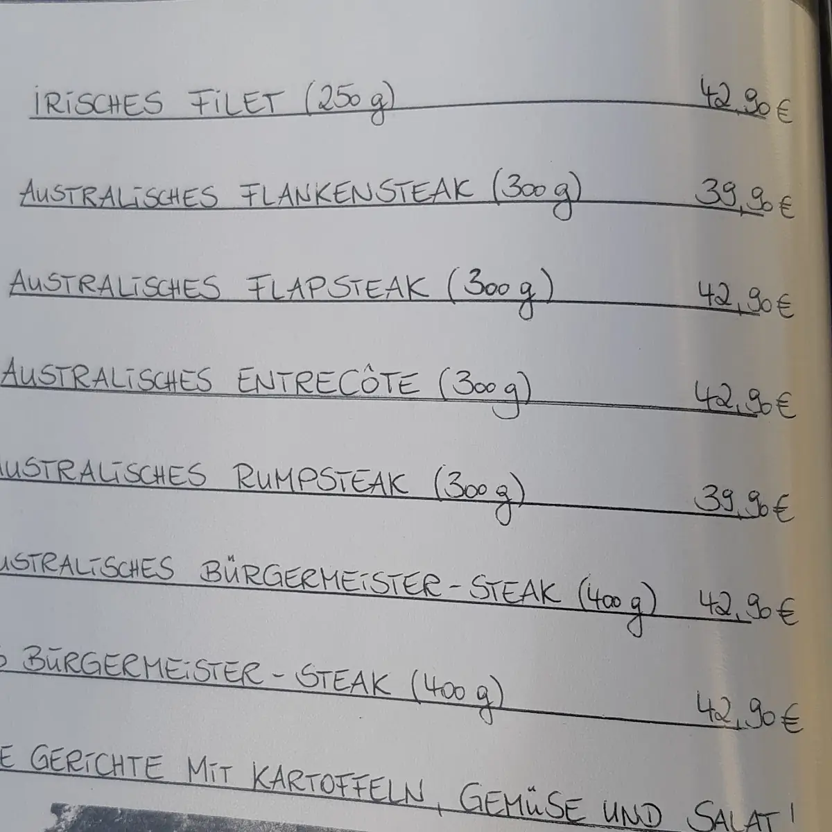 Speisekarte photo 6