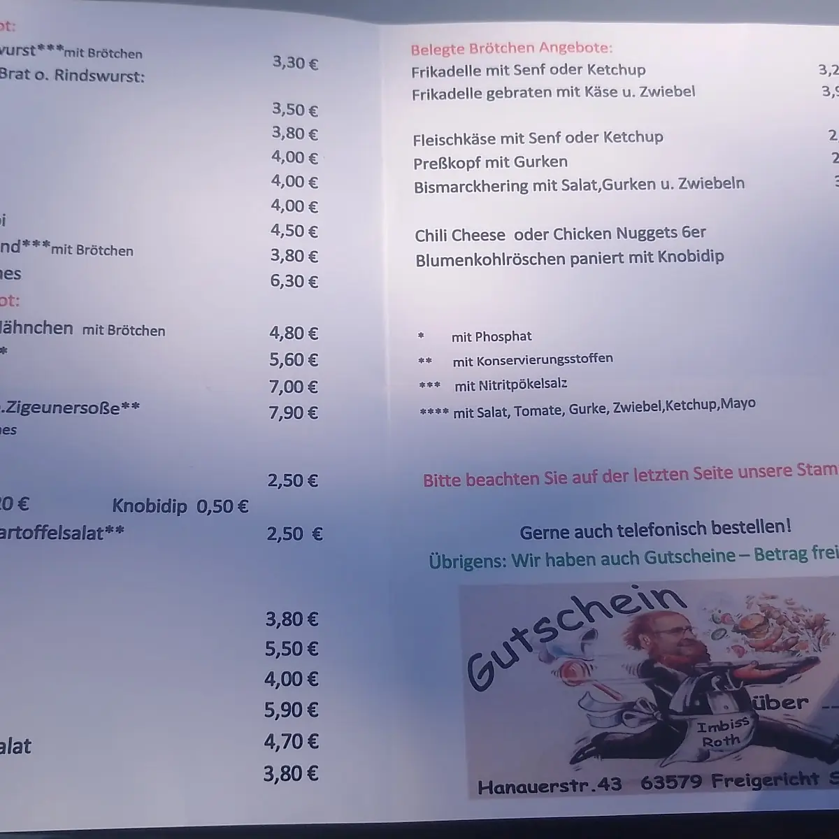Speisekarte photo 4