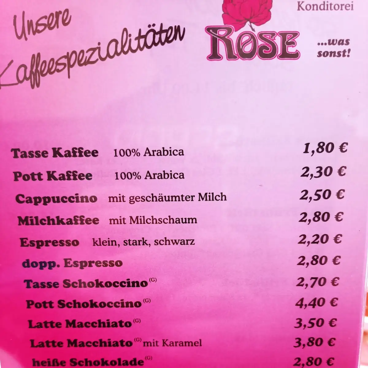 Speisekarte photo 7