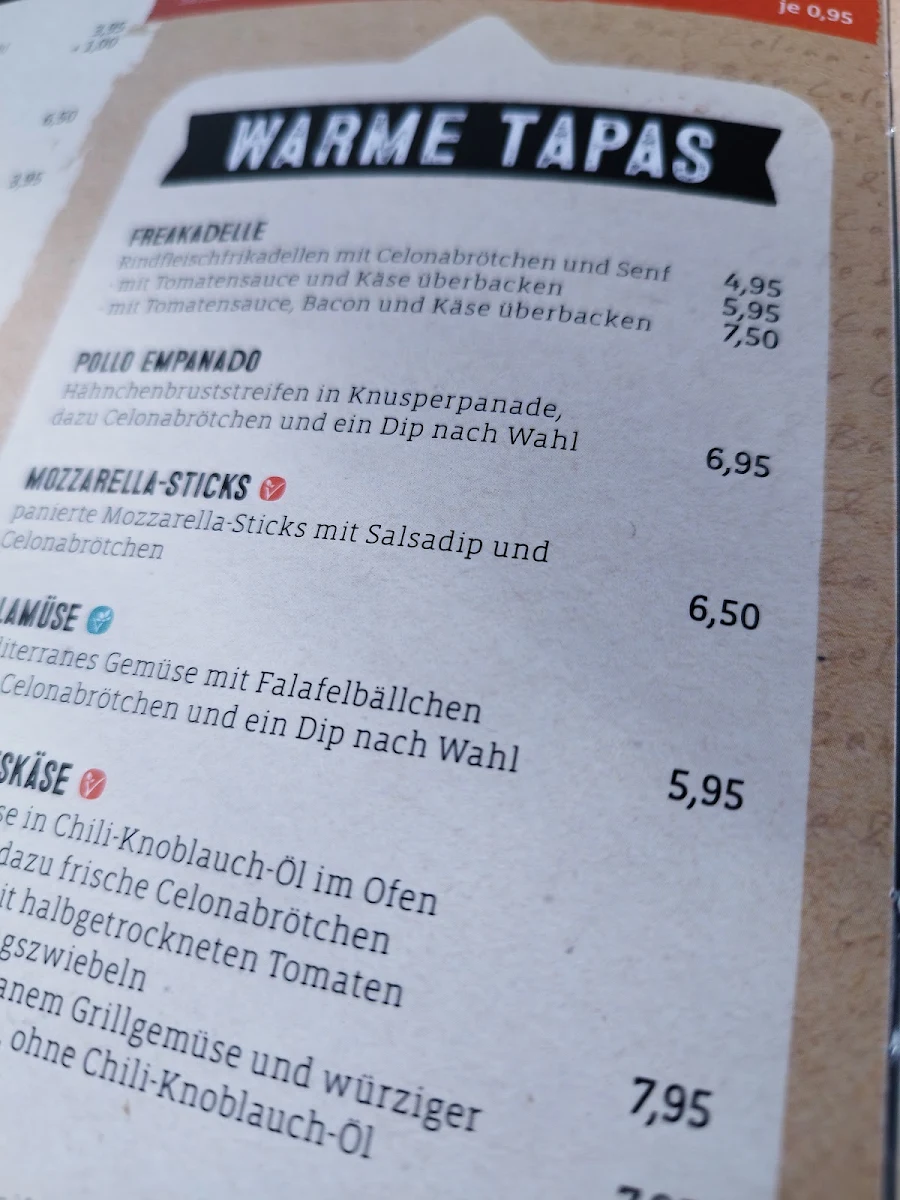 Speisekarte, Café & Bar Celona Göttingen
