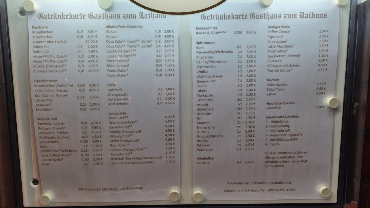 Speisekarte photo 1