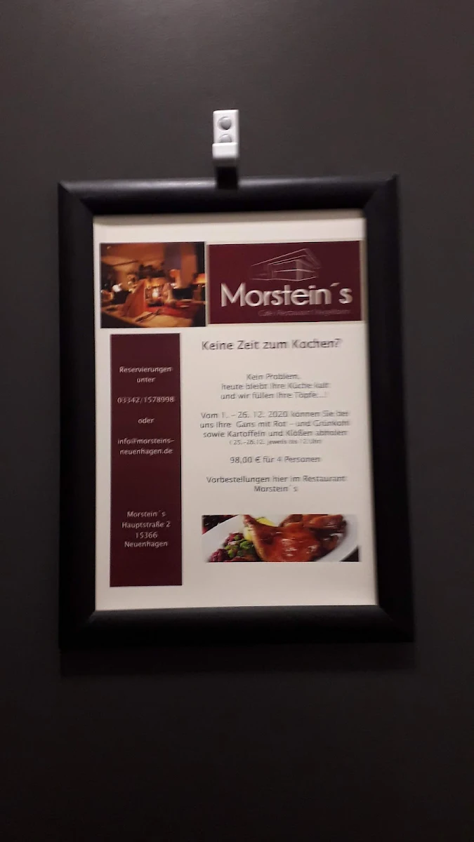 Speisekarte, Morstein’s