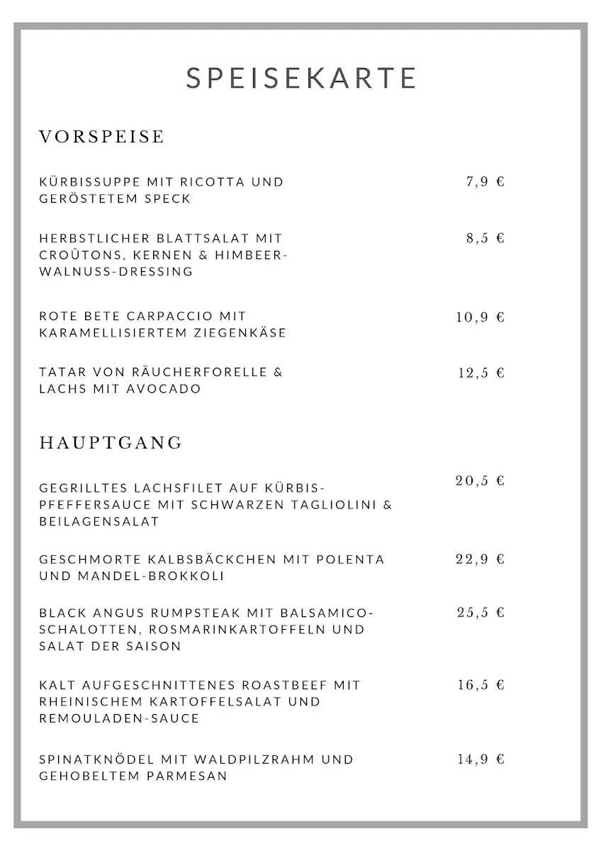 Speisekarte photo 5