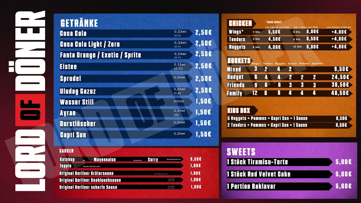 Speisekarte photo 2