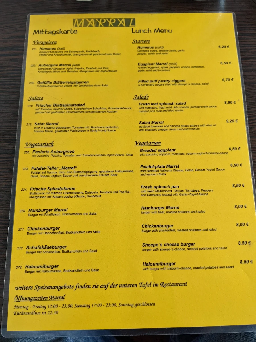 Speisekarte photo 2