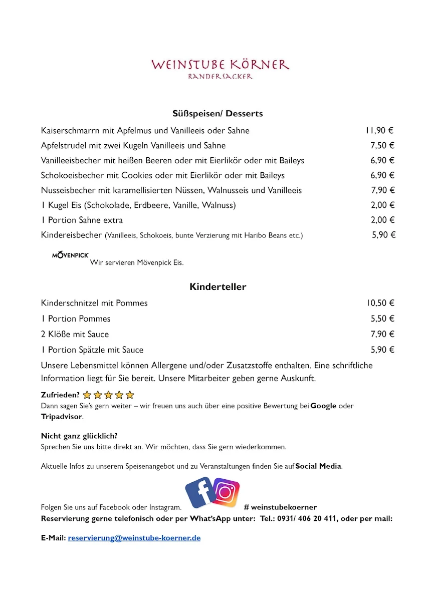 Speisekarte photo 5