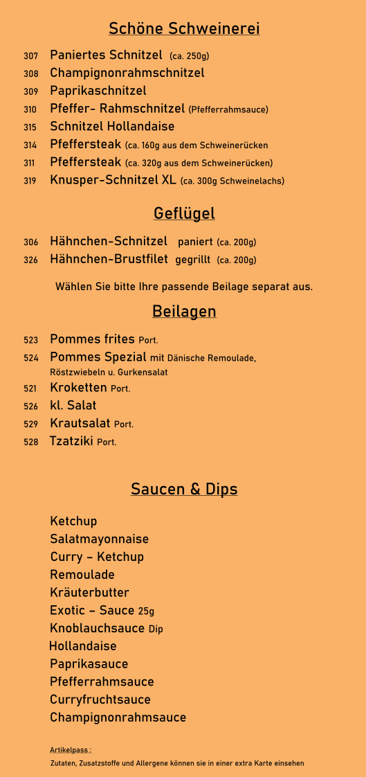 Speisekarte photo 2