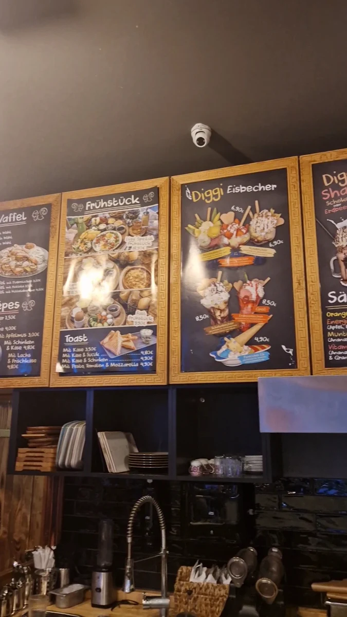 Speisekarte, Diggi Eis Cafe