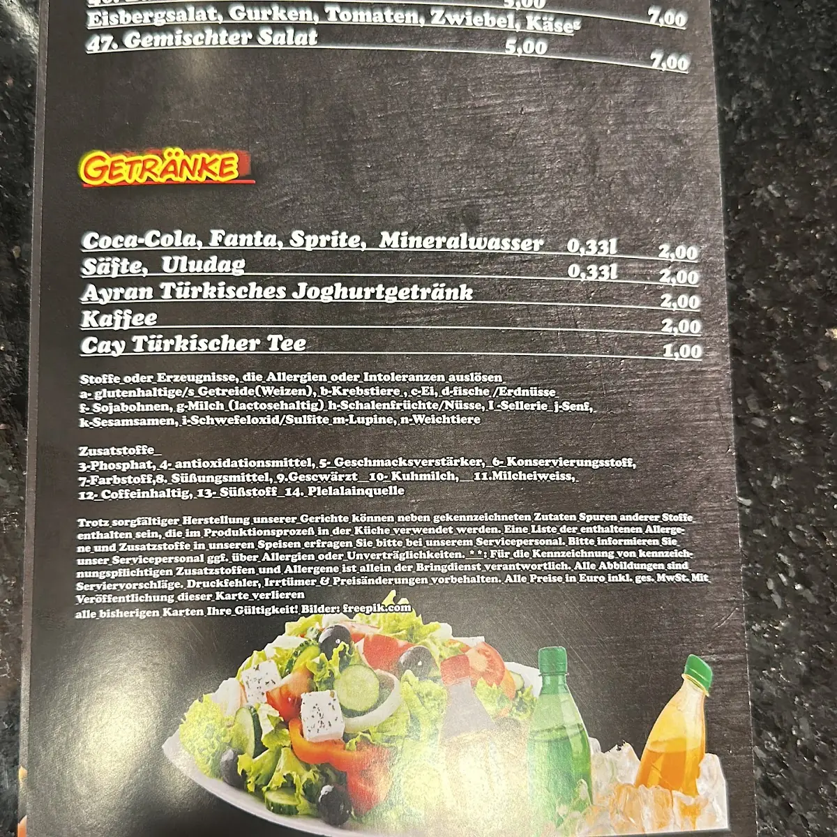 Speisekarte photo 1