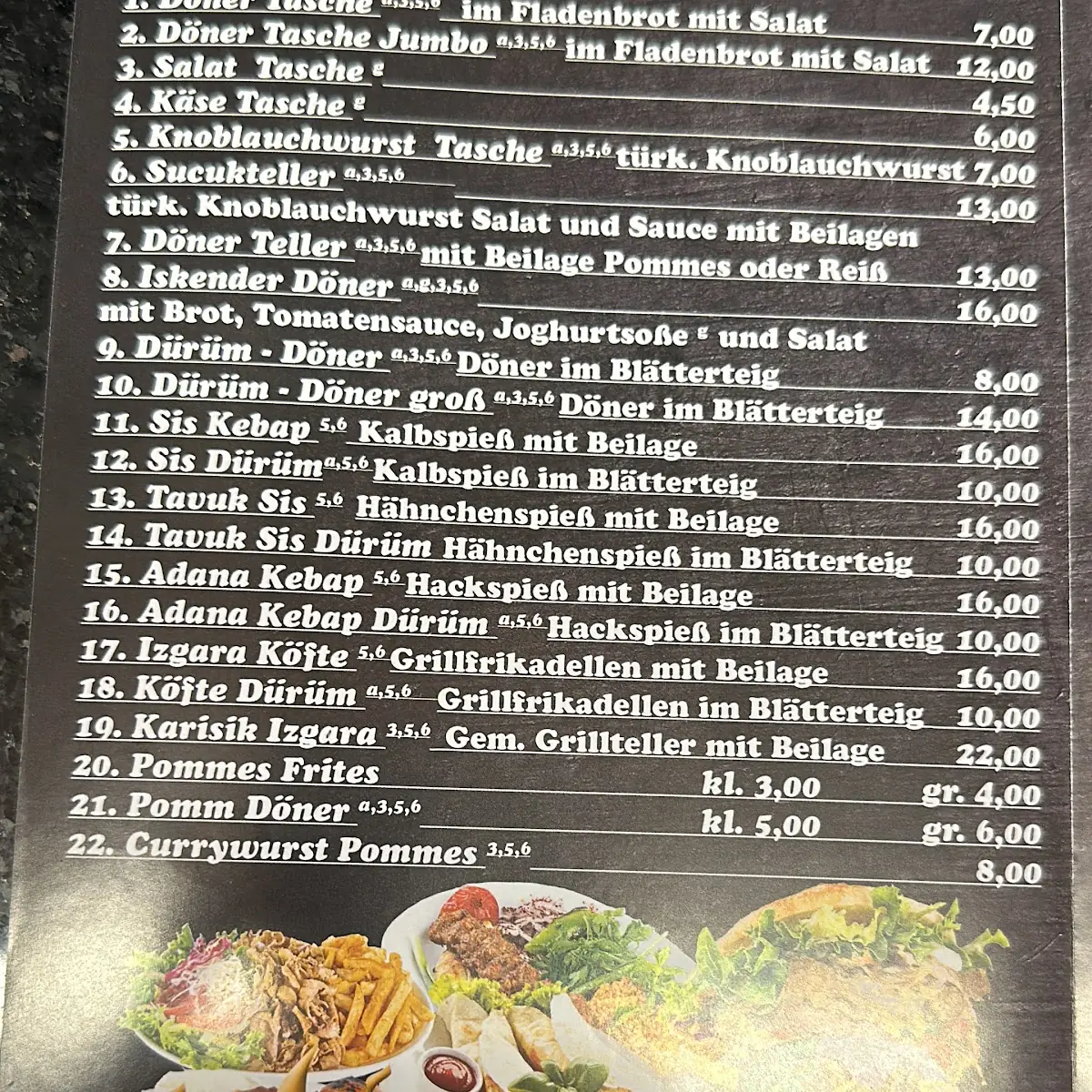 Speisekarte photo 2