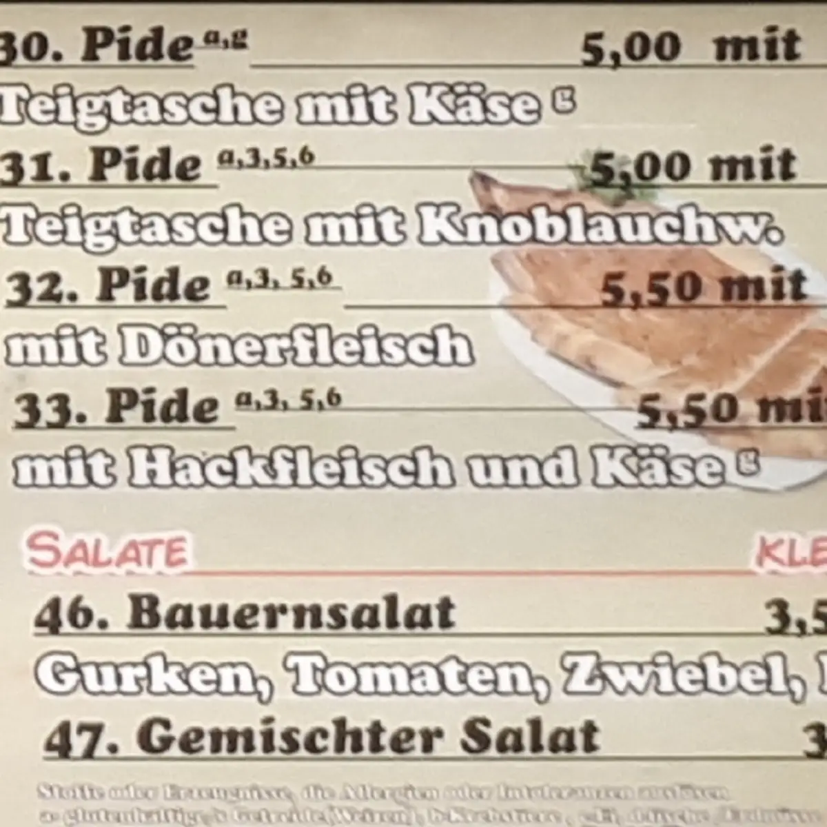 Speisekarte photo 4