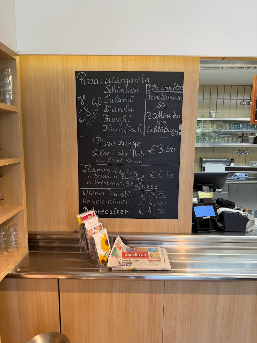Speisekarte, Cafeteria