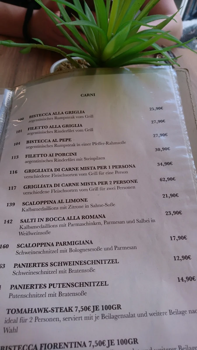 Speisekarte, Kapuzinerhof Ristorante Pizzeria