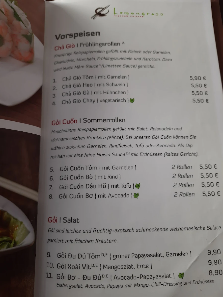 Speisekarte photo 5