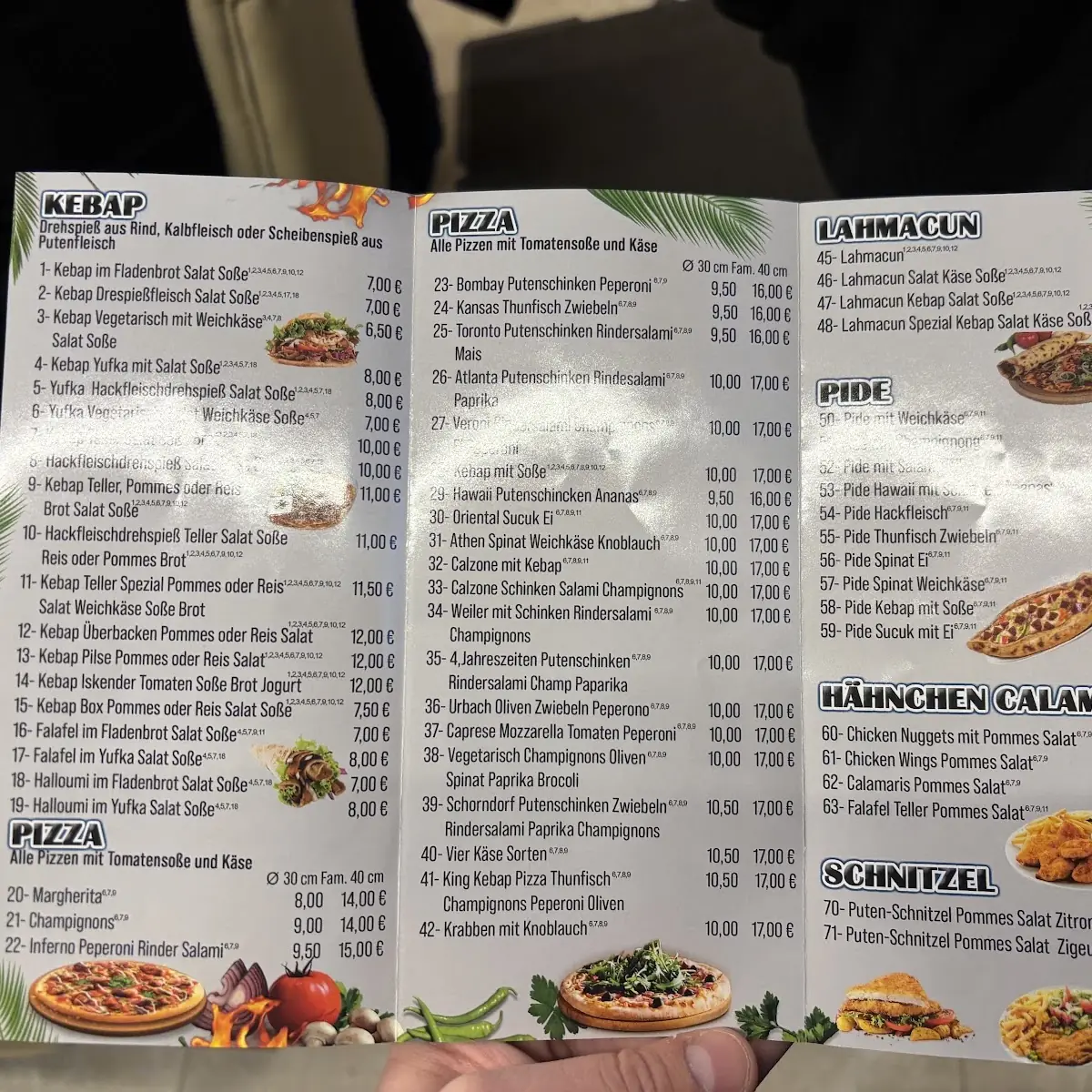 Speisekarte, King Kebap