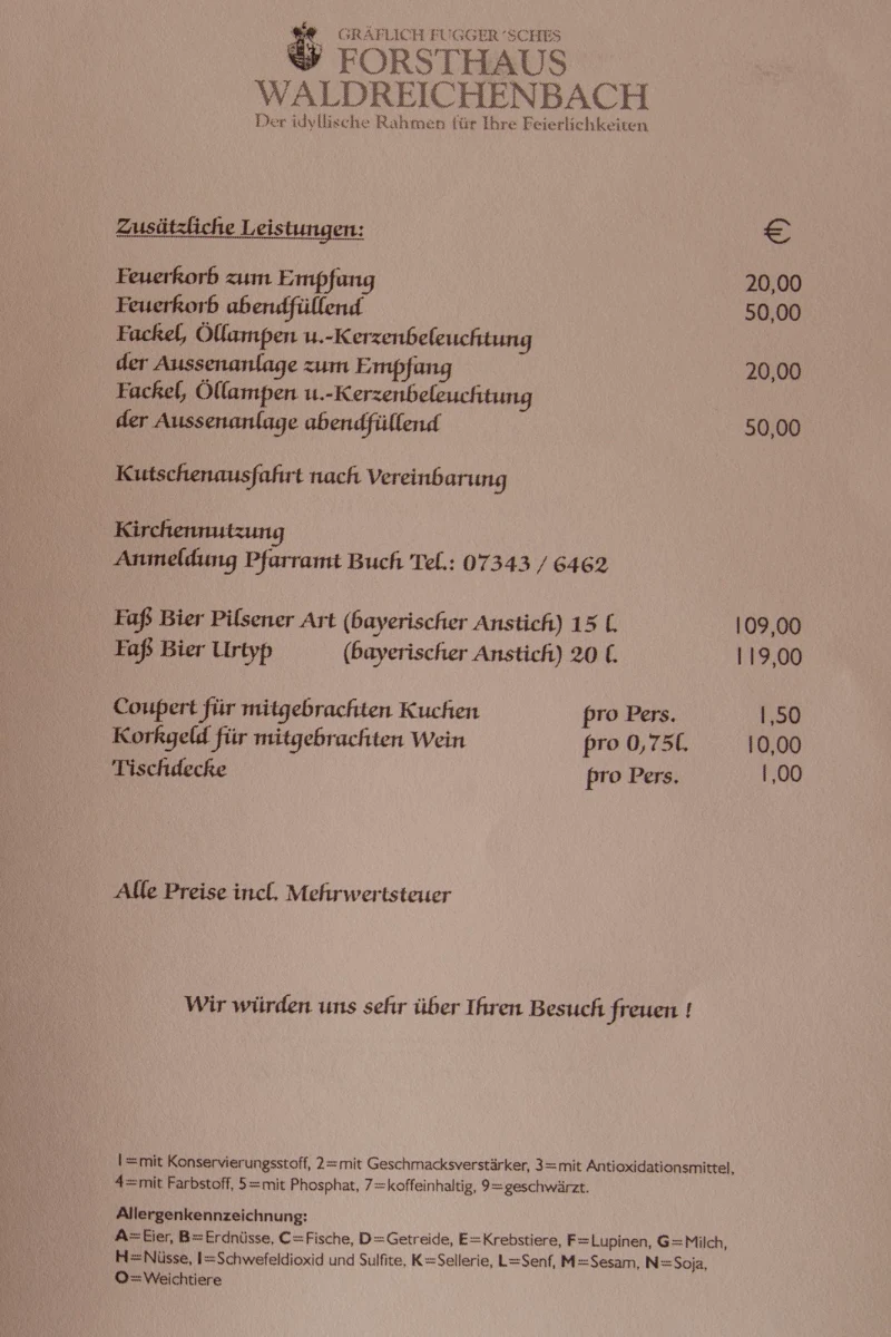 Speisekarte photo 2