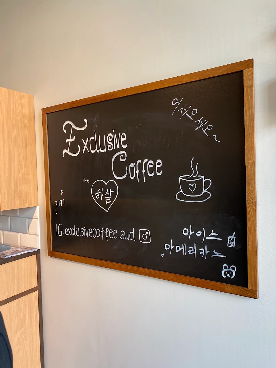Speisekarte, Exclusive Coffee SXB