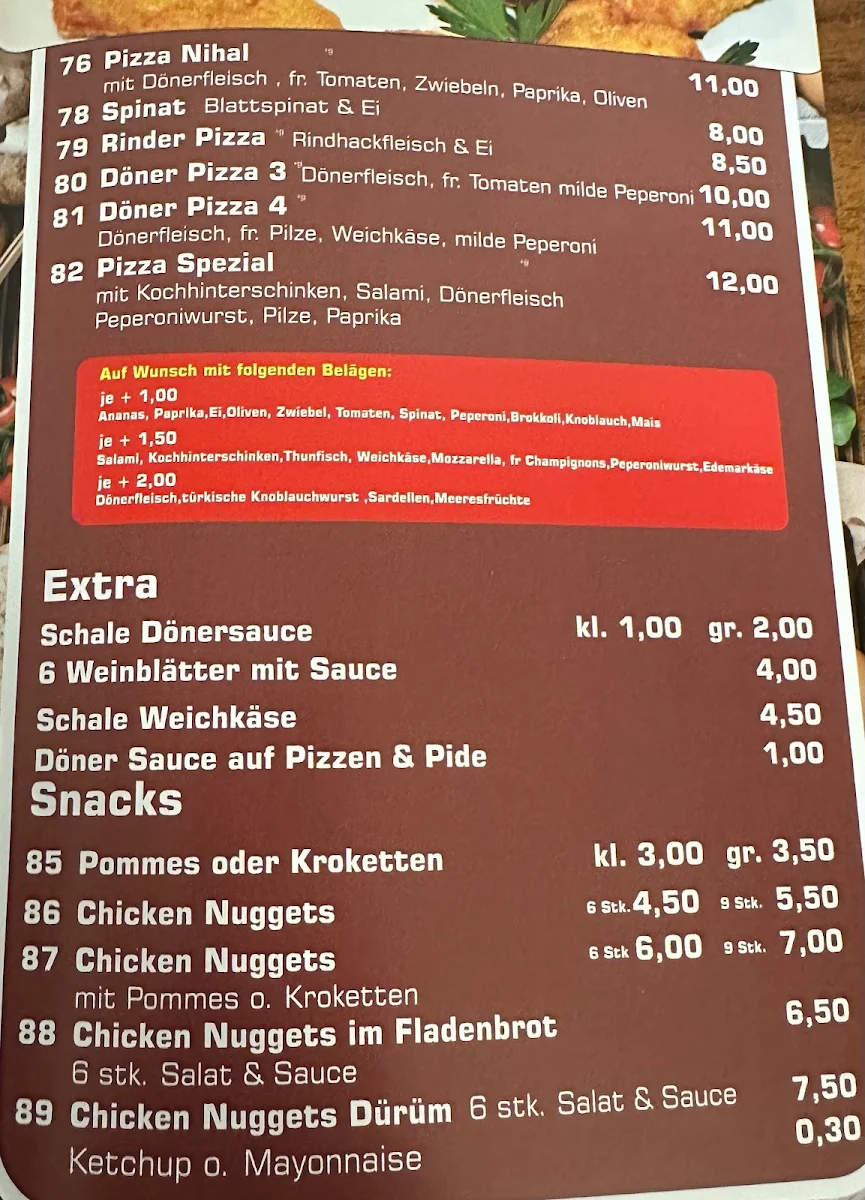 Speisekarte photo 1