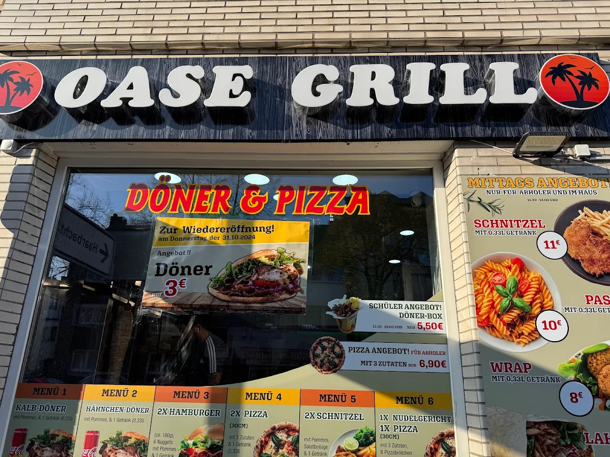 Speisekarte, Oase Grill