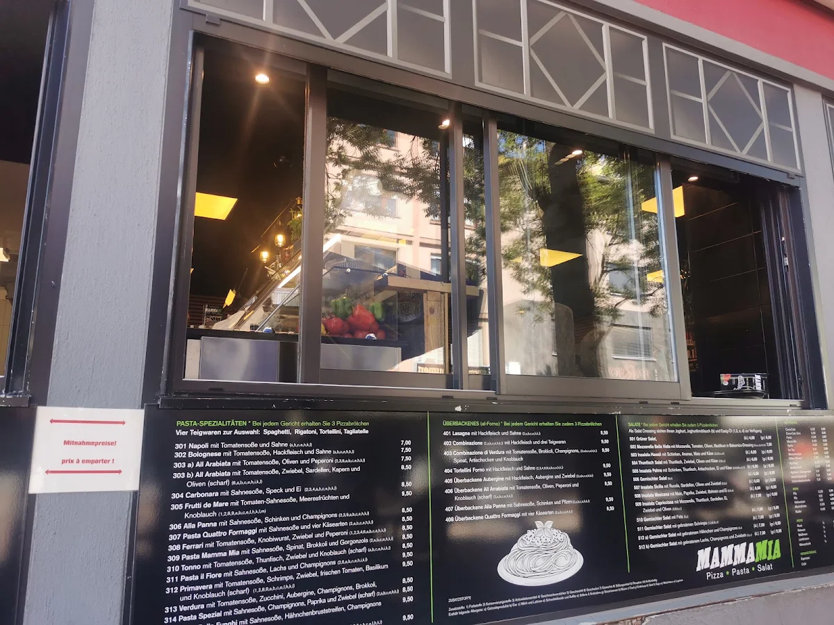 Speisekarte, Pizzeria Mamma Mia