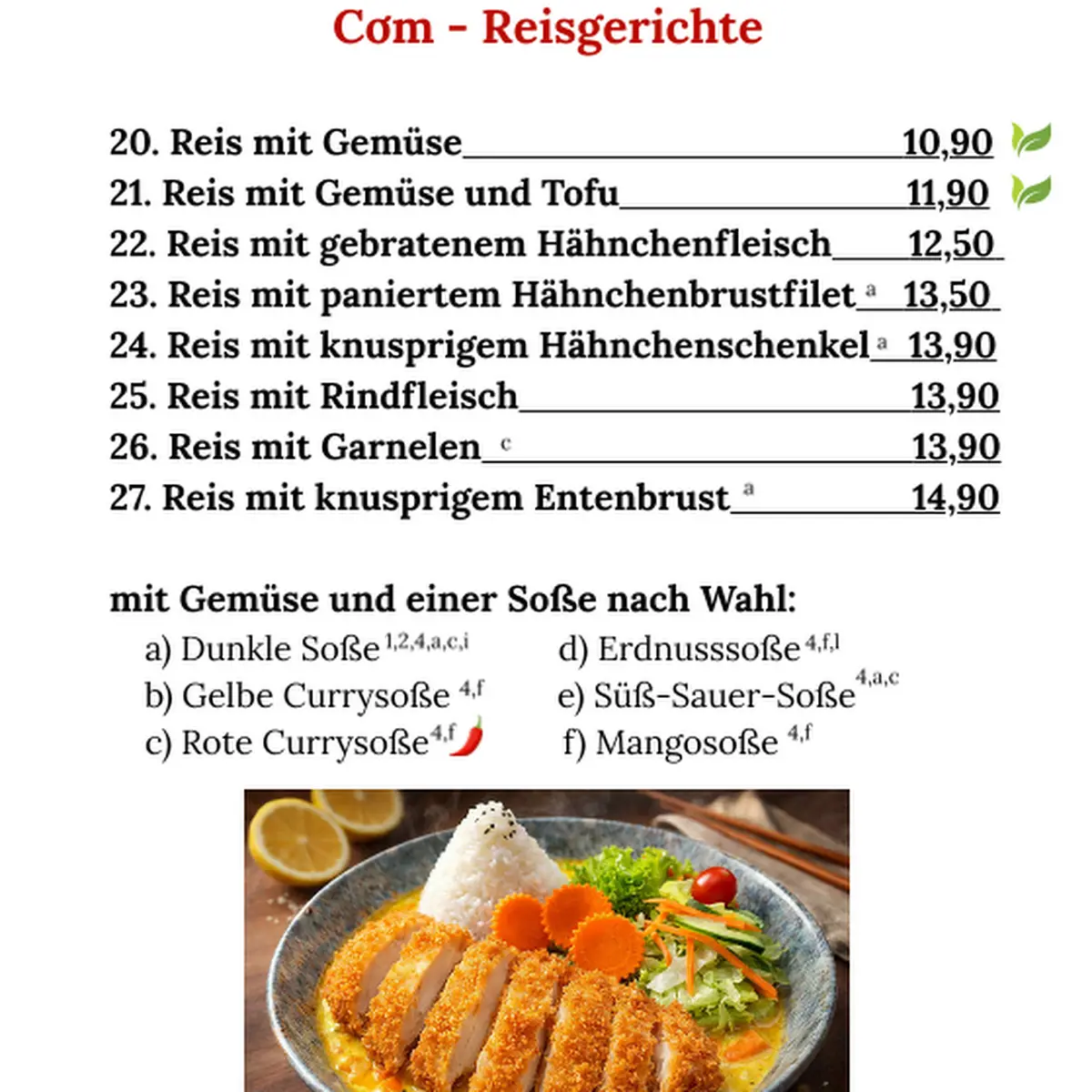 Speisekarte photo 1