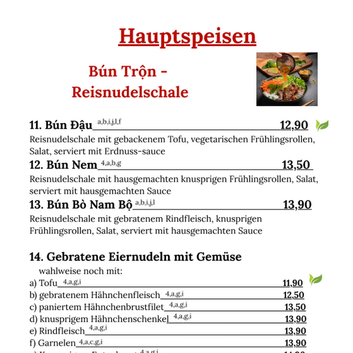 Speisekarte photo 2