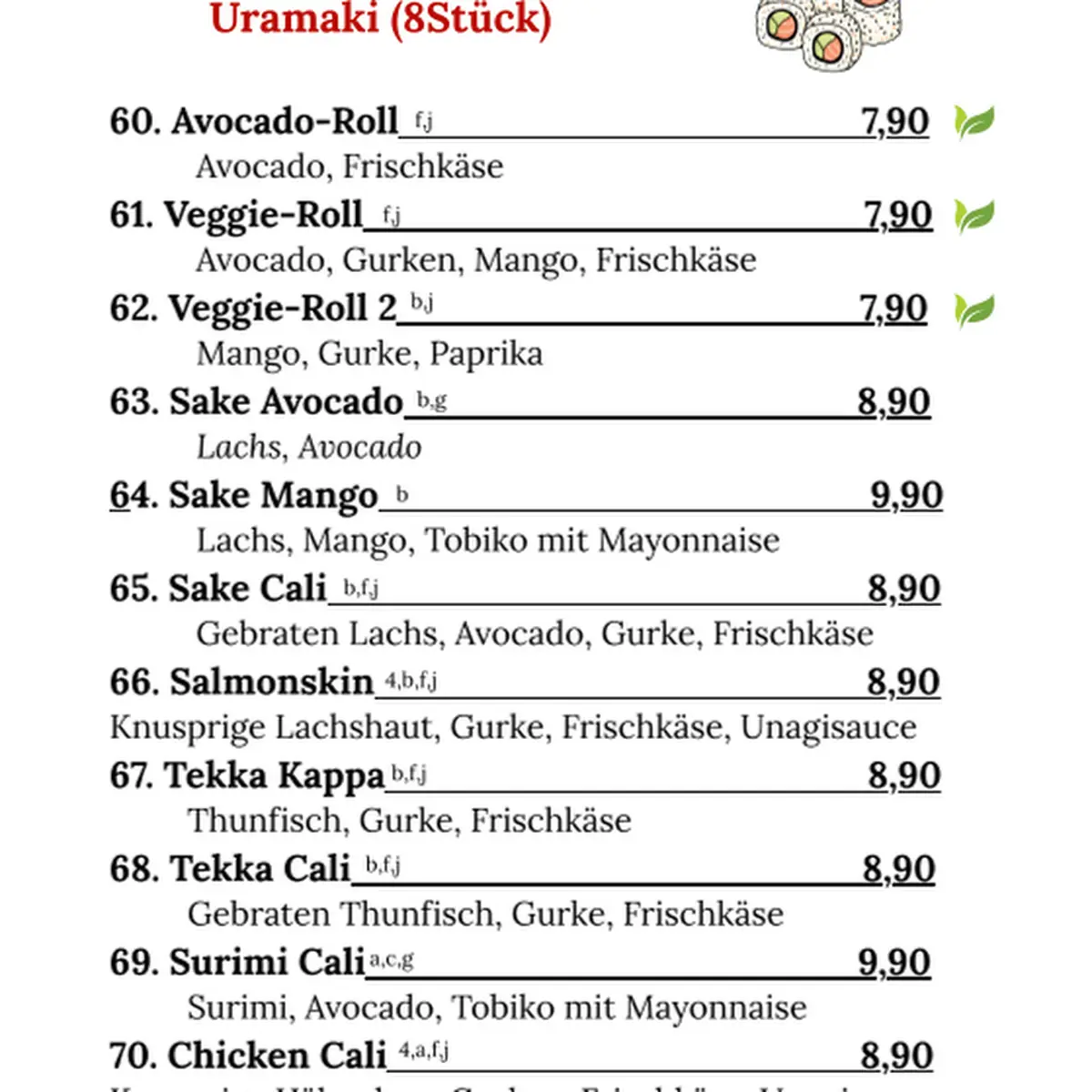 Speisekarte photo 5