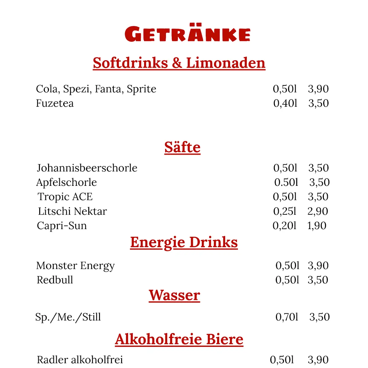 Speisekarte photo 8