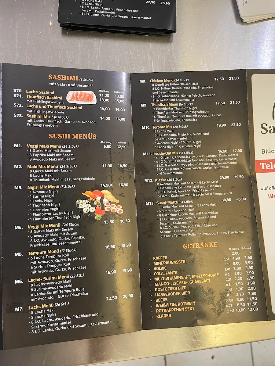 Speisekarte, Bistro Saigon