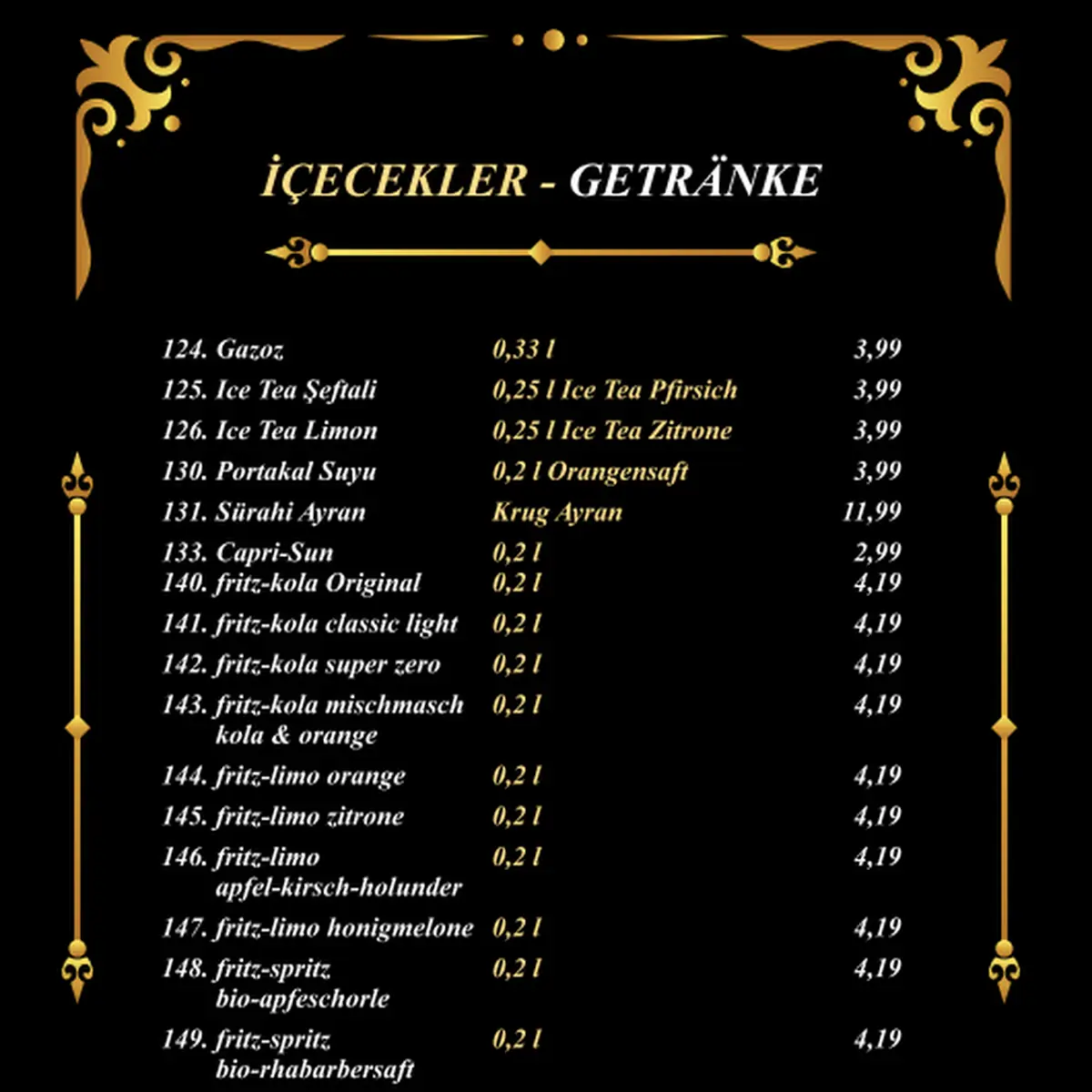 Speisekarte photo 3