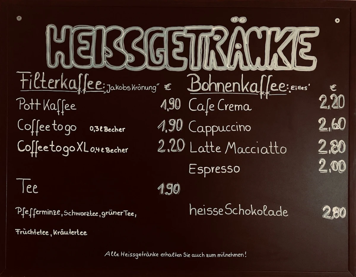 Speisekarte, Heidis Imbiss Schriesheim