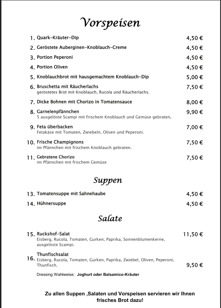 Speisekarte photo 2