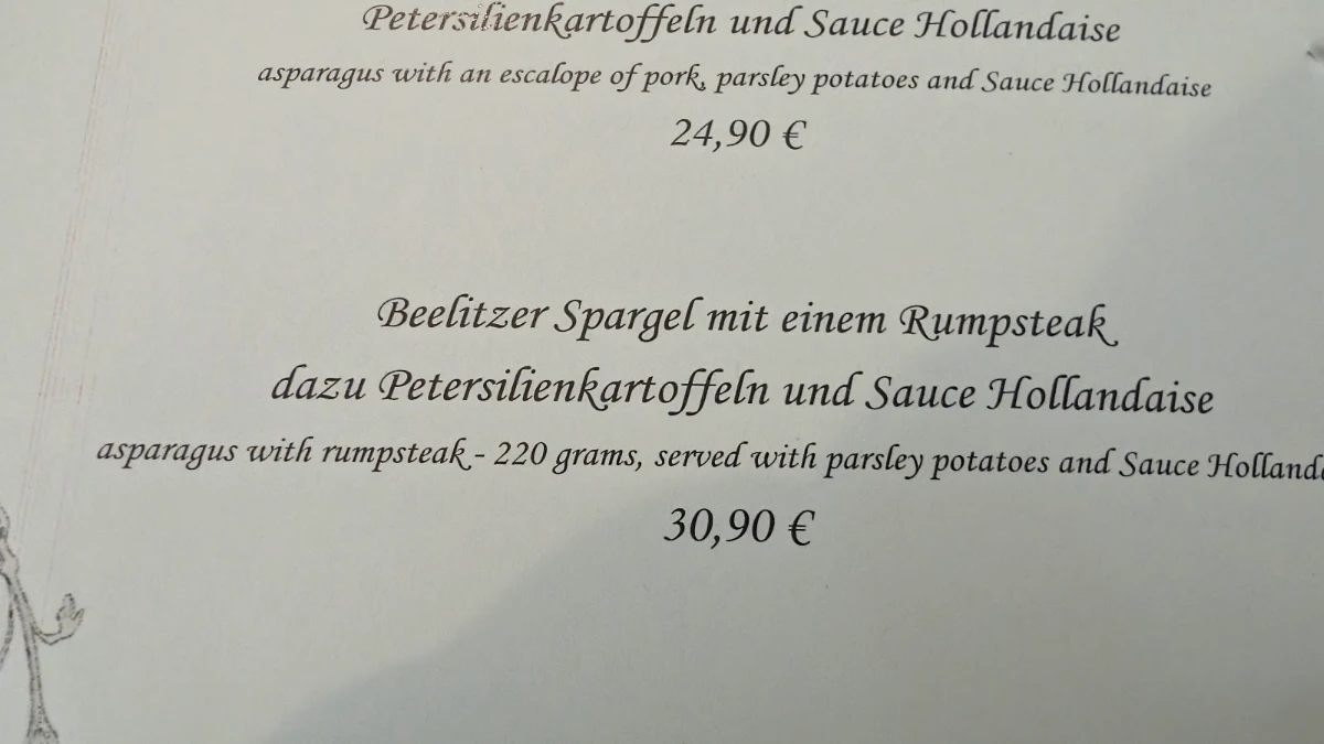 Speisekarte photo 1