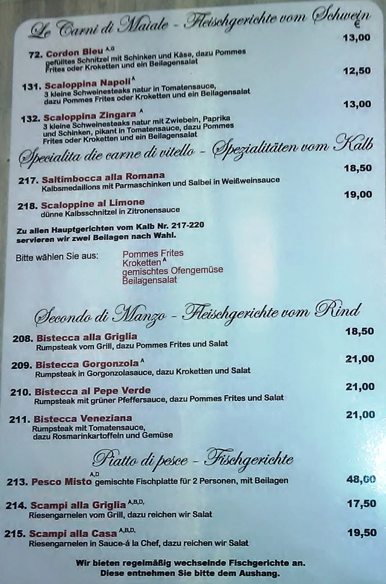 Speisekarte photo 3