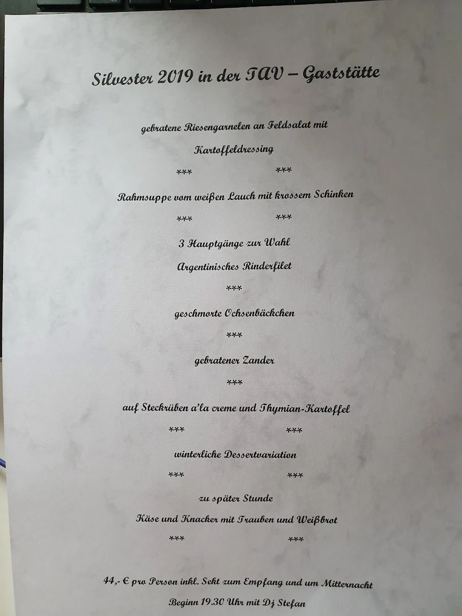 Speisekarte, Partyservice Frank - Sybille Frank
