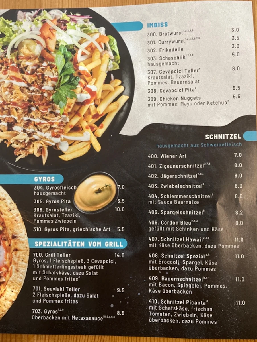 Speisekarte photo 2
