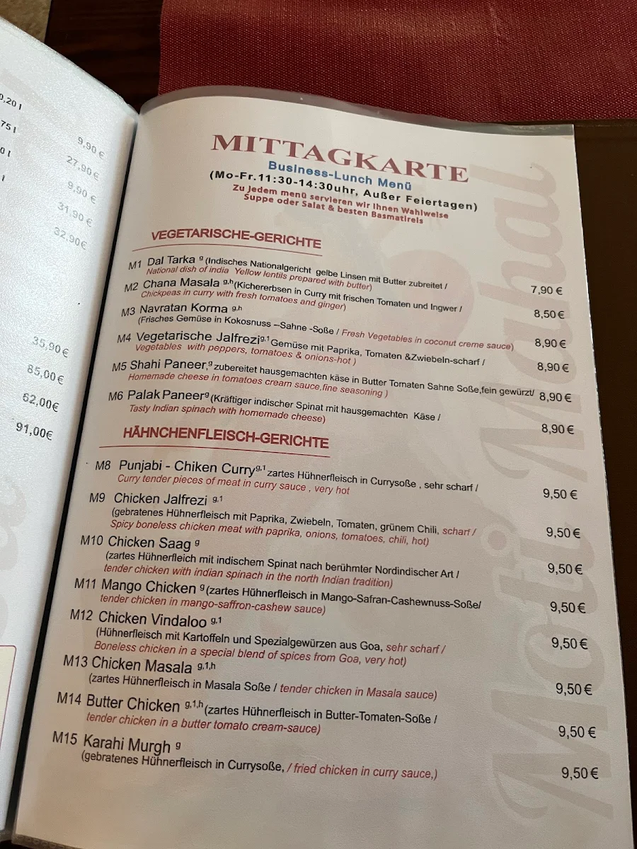 Speisekarte photo 2