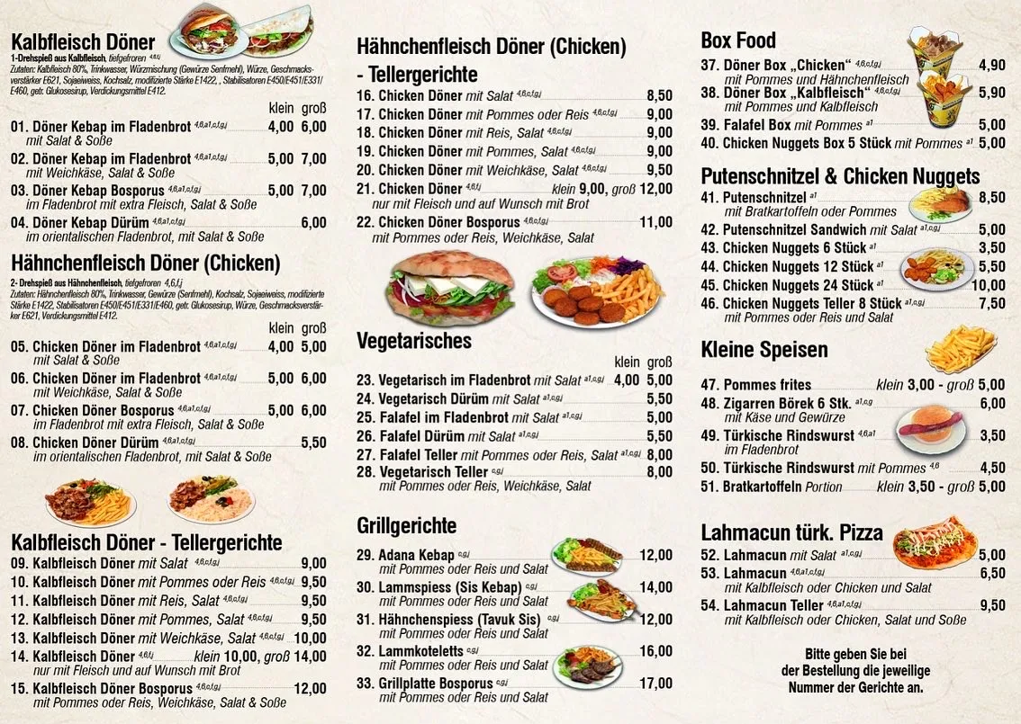 Speisekarte photo 2