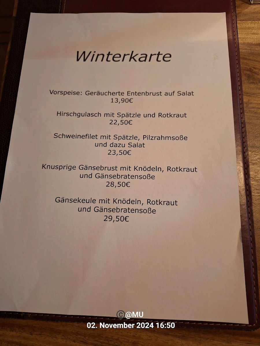 Speisekarte photo 2