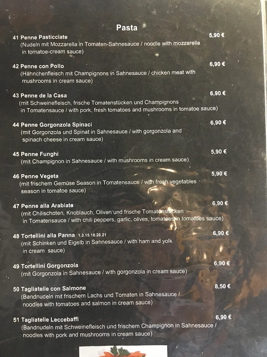 Speisekarte, Due Fratelli