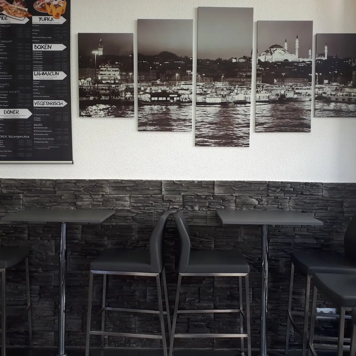 Speisekarte, Big Baba - Schnellrestaurant