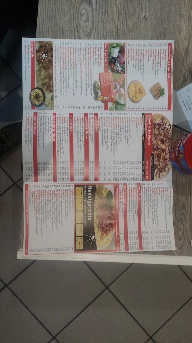 Speisekarte, Meine Essen Pizzaservice