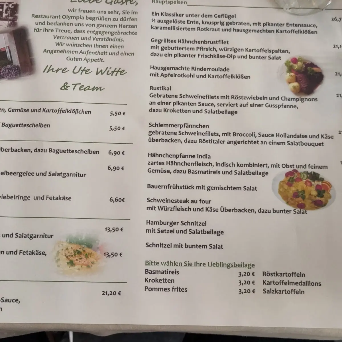 Speisekarte photo 1